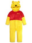 Disney Winnie the Pooh Newborn Baby Boys Fleece Zip Up Coverall 0-3 Months