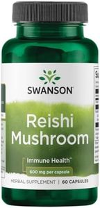 Swanson Reishi Mushroom Immune Function Mood Support 600 Milligrams 60 Capsules