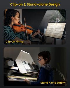 Glocusent 57 LED Music Stand Light – Adjustable Brightness