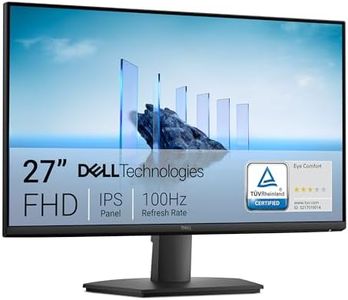 Dell 27" Monitor, Full HD 1920 × 1080, 100Hz, 5ms Response Time, IPS Panel with LED Backlight, HDMI & VGA Ports, Tilt Stand, Eye Comfort Technology, VESA 100 × 100, SE2725HM