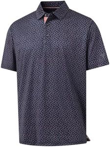 M MAELREG Boys Polo Shirt Short Sleeve Dry Fit Performance Printed Collared Youth Golf Shirts for Boys Size 18