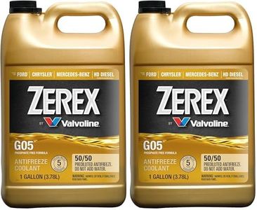 Zerex G05 Phosphate Free 50/50 Ready-to-Use Antifreeze/Coolant, 1 GA (Pack of 2)