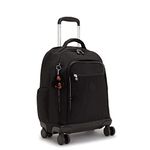 Kipling NEW ZEA Large wheeled backpack, True Black (Black)