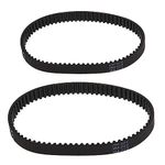 SING F LTD 2PCS Vacuum Cleaner Tooth Belt Rubber Drive Belt Compatible with Bissell Proheat 2X 1548 1550 1551 15483 Replacement Part Number 1606419 & 1606418