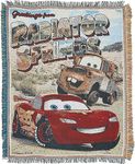 Disney-Pixar's Cars, Greetings from Radiator Springs Woven Tapestry Throw Blanket, 48" x 60", Multi Color