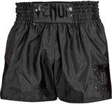 Venum Classic Muay Thai Shorts Black, Black/Black, X-Large