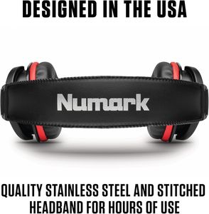 Numark HF175 DJ Headphones – Over-Ear Studio Monitoring