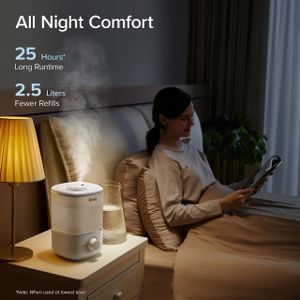 LEVOIT Cool Mist Humidifier for Bedroom – Quiet Air Moisturizer