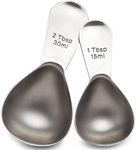 COLETTI Coffee Scoop - Tablespoon Scoop - Stainless Steel Short Handle For Measuring Ground Coffee, Sugar and Baking