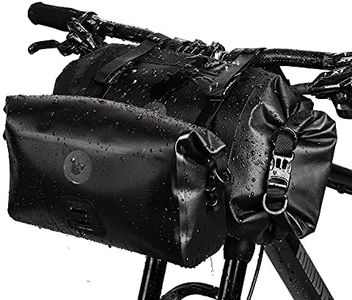 Rhinowalk 2PC Bike Handlebar Bag Set Waterproof Bicycle Front Tube Bag Large Capacity Storage Bag Shoulder Bag