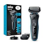 Braun Series 5 Electric Shaver, With Beard Trimmer, Charging Stand, Wet & Dry, 100% Waterproof, Easy Clean System, 2 Pin Bathroom Plug, 50-M4500cs, Mint Razor, Rated Which Best Buy