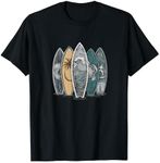 Surfing Tropical Surfboards Vintage Surfboarder Surfer T-Shirt