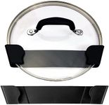 Maplefield Pot Lid Wall Organizers - Stick-On Clips for Pot Lids - Keep Your Cabinets Organized - Includes Two Sizes 6” and 9” to Fit Most Lids - Pack of Two (One of Each Size)