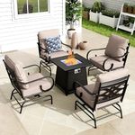 MFSTUDIO 5 Pieces Large Patio Sofa 