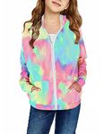 storeofbaby Kids Casual Tie Dye Hoodie Sweater Winter Lightweight Pocket Sweatshirt, 12-13 Years