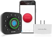 ULTRALOQ Smart Lock U-Bolt Pro + Bridge WiFi Adaptor, 6-in-1 Keyless Entry Door Lock with WiFi, Bluetooth, Fingerprint and Keypad, Smart Door Lock, Fingerprint Lock, ANSI Grade 1 Certified
