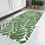 Bathroom Runner Rug- Super Soft Long Bath Mat, Non Slip Bathroom Rug Runner, Long Bathroom Rug Runner, Cute Bath Runner Rug Bathroom Decor Large Bathroom Rug Leaves 24" x 59"