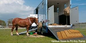 Natural Woven Backed Horse Trailer Coco Mat, 4-Foot by 6- Foot