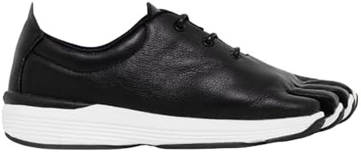 Peluva Napa Hybrid Dress Shoe | Men's 5-Toe, Zero-Drop, Barefoot, Leather Black/White