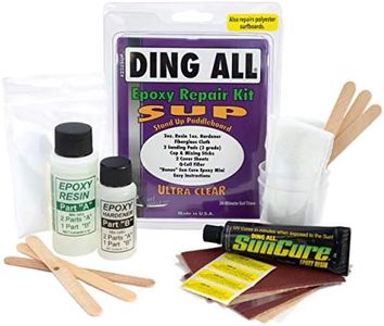 Ding All Super Stand Up Paddle Board (SUP) Epoxy Repair Kit with a Superior, Eco-Friendly and Non Yellowing Formula for Small to Medium Ding Repairs