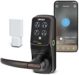 Lockly Secure Pro Smart Lock Wi-Fi, Keyless Entry Digital Keypad Door Lock, 3D Biometric Fingerprint Sensor Front Door with Handle, Voice Control & Auto Lock - Latch Edition