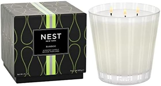 NEST Fragrances NEST03BM002 3-Wick Candle- Bamboo, 21.2 oz