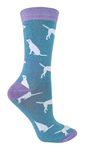 Miss Sparrow - Ladies Novelty Doggy Soft Bamboo Breathable Socks (Labrador, one_size)