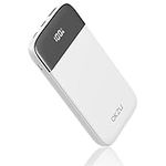 OKZU 10000mAh LED Display Mobile Phone Portable Power Bank, 22.5W PD3.0 QC4.0 Fast Charging Portable Charger, Phone External Battery Pack for iPhone 13 12 11 8 Samsung Galaxy S21 S10 Huawei (White)