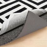 GORILLA GRIP Felt with Rubber Stay in Place Slip Resistant Rug Pad, 1/8 inch Thick, 5x8 FT Protective Padding Under Area Rugs, Cushioned Gripper Pads, Carpet Runners, Hardwood Floors Protection