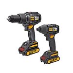 Cat® DX12K 18V 1 for All Cordless Hammer Drill & Impact Driver Combo Kit with 2 Batteries