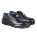 Liberty Warrior 98-01-SSBA Safety Shoes for Men Industrial, Steel Toe, Genuine Leather, Black, Sizes-5UK-12UK