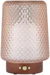 Sparoom Dahlia Textured Translucent Glass Aromatherapy Ultrasonic Misting Essential Oil Diffuser for Large Rooms