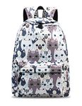 Canvas Backpack For Women Cat Design