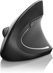 Wireless Vertical Ergonomic USB Mouse - Optical Model without cable - Mice with Ergonomic design - prevention against mouse arm tennis elbow - For Laptop Desktop PC Computer Macbook