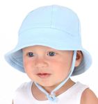 DAADUN Baby Unisex Cotton Bucket hat (6-12 Months, Green)