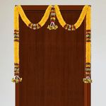Daedal crafters Thoma Artificial Flower Toran for Main Door Entrance, Reusable Thoran for Mandir & Living Room Décor, Bandarwal for Festival Decoration, Flower Hanging for Home Décor (42x24 inch)