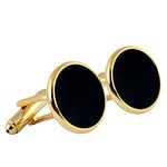 Peluche Black Onyx Stone Cufflinks for Men