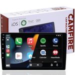 CAMFIRE T005 9 Inch Car Stereo Android 10 Touch Screen Music System Player Navigation Bluetooth Auto Android/Car Play Ram 4GB/ 64GB ROM Support Front Rear Camera AHD/HD/DVR