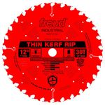 Freud LU87R012 12-Inch 30 Tooth ATB Thin Kerf Ripping Saw Blade with 1-Inch Arbor and PermaShield Coating