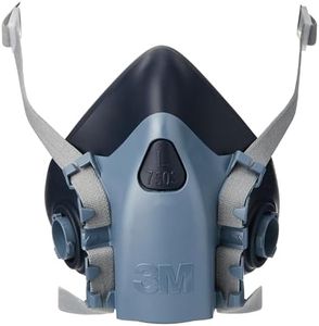 3M, Mezza maschera in silicone, con valvola di respirazione, misura L, 1 pz., 7503, Certificato EN sicurezza