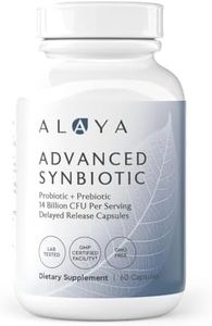 Alaya Naturals - Advanced Probiotic with Prebiotic, 4.4 Billion CFU Supports Gut Health, Delayed Release, 60 Capsules