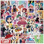 55 Pcs Scott Pilgrim Stickers Waterproof Vinyl Stickers for Water Bottles Laptop Skateboard Luggage Computer Stickers for Teens Girls Kids (Scott Pilgrim)