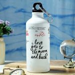 MODEST CITY Printed Aluminium Water Bottle 600ml Sipper Bottle Water Bottles Uniicorn Water Bottle Printed Sipper Bottles Water Bottle Love Quote 005