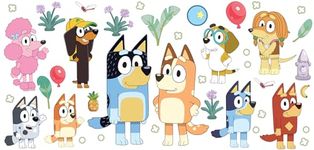 RoomMates RMK5457SCS: Bluey Family & Friends Peel & Stick Wall Decals