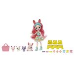 Enchantimals Dolls, Baby Best Friends Playsets, Small Doll, Friend Figure, 3 Baby Animals and Accessories, Surprise Unboxing, Gifts for Kids, HLK85