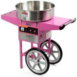 VIVO Pink Electric Commercial Cotton Candy Machine, Candy Floss Maker with Cart (CANDY-V002)