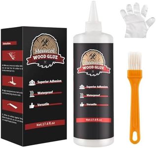 Meuvcol Wood Glue, Strongest Glue for Woodworking, Waterproof Clear Wood Glue for Furniture Heavy Duty, Interior & Exterior Furniture Glue For Crafts, Furniture, Baseboard, cabinets, door (500g)