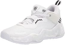 adidas Unisex D.O.N. Issue 3 Basketball Shoe, White/Black/Crystal White, 14 US Men