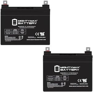 Mighty Max Battery ML35-12 - 12V 35AH Battery for Pride Jazzy Select Electric Wheelchair - 2 Pack