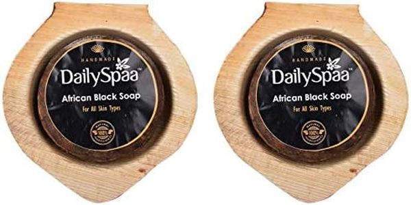 Daily Spaa Natural Handmade African Black Soap 75 Gram (Pack Of 2)
